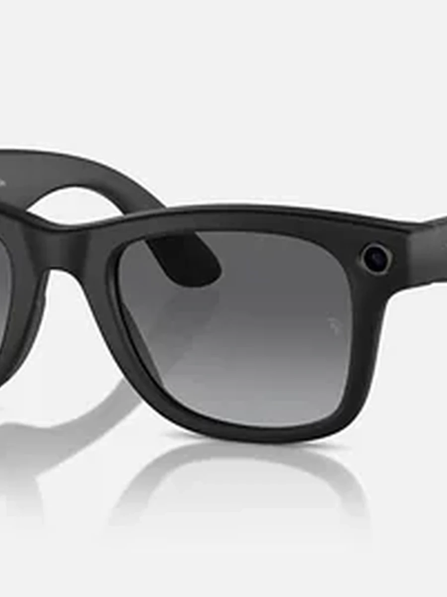 Очки Ray-Ban Meta Wayfarer RW4006 Matte Black Polarized Gradient Graphite размер 50
