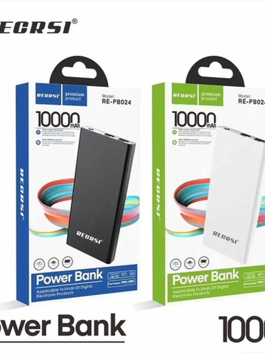 Повербанк 10000 mah с быстрой зарядкой / Powerbank Recrsi