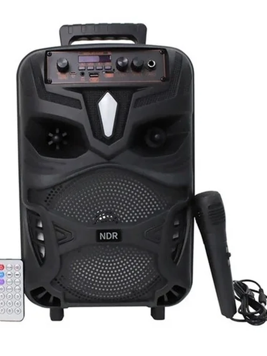 Беспроводная портативная Колонка NDR с микрофонами.