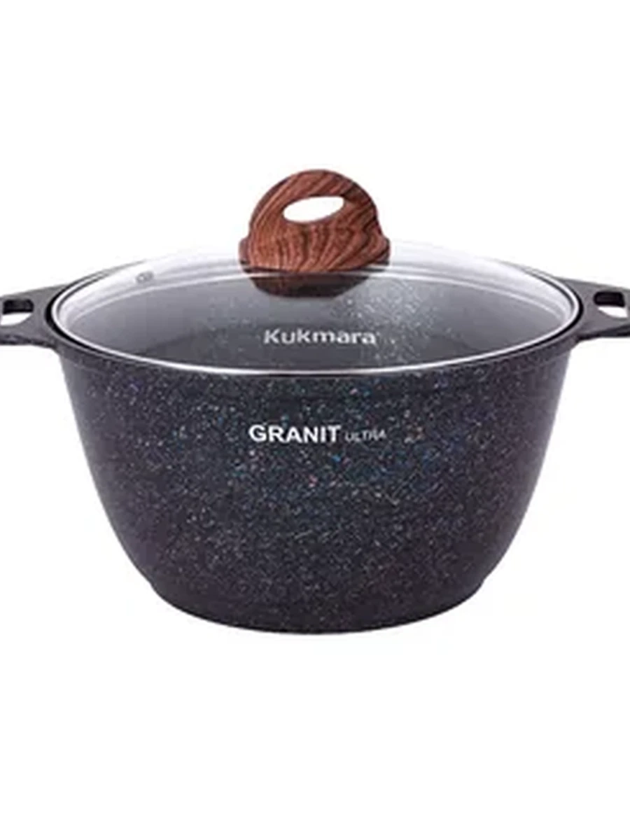 Кастрюля Kukmara объёмом 4 литра из серии Granit Ultra (Blue)