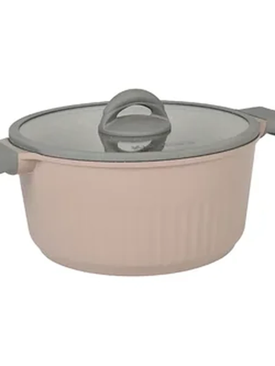 Кастрюля Kukmara 5,2 л со стеклянной крышкой, АП линия Stella (Cappuccino)