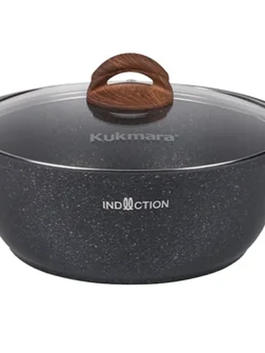 Кастрюля-жаровня Kukmara объёмом 4 литра из линии Granit Ultra Induction (Blue