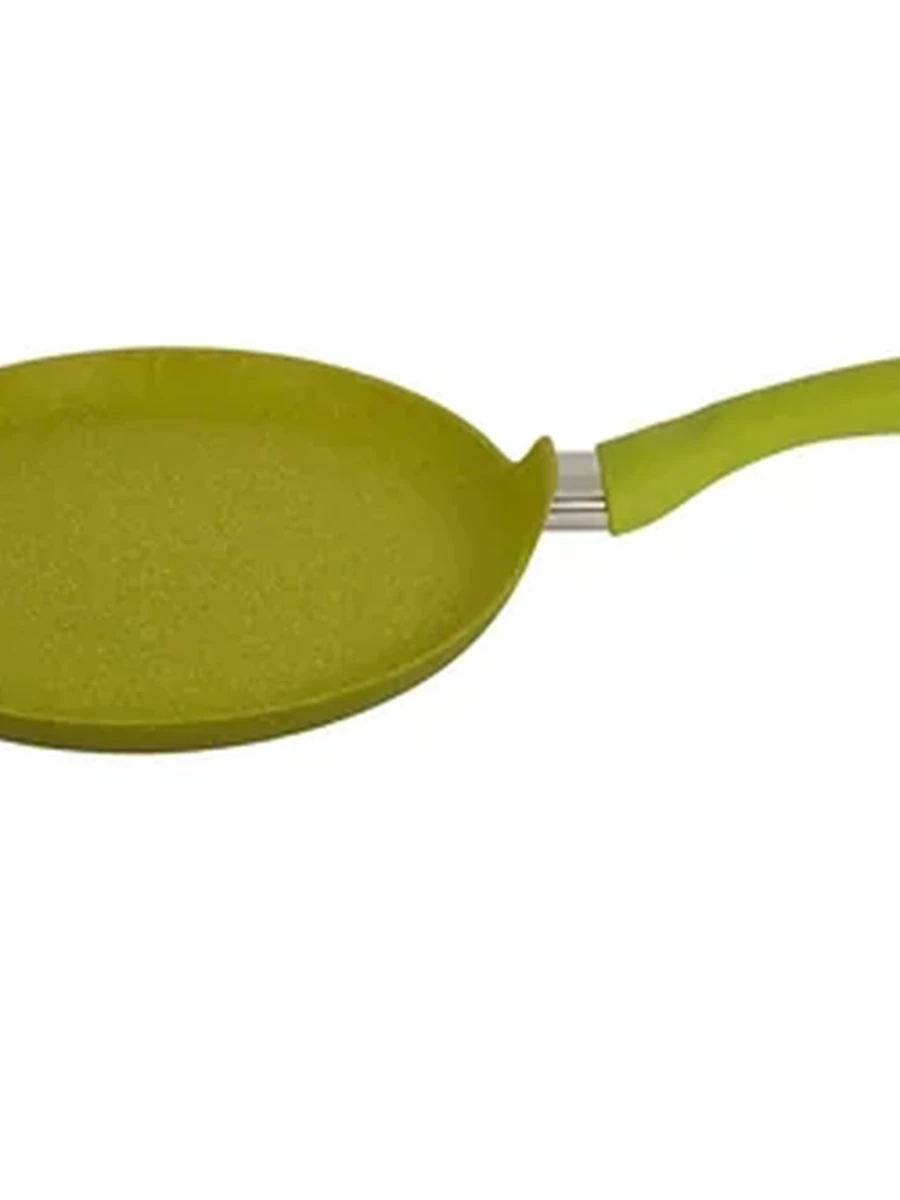 Сковорода блинная Kukmara 24 см с ручкой, АП линия Trendy Style (Lime)