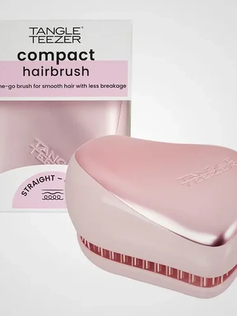 Tangle Teezer Compact Styler Pink Matte Chrome