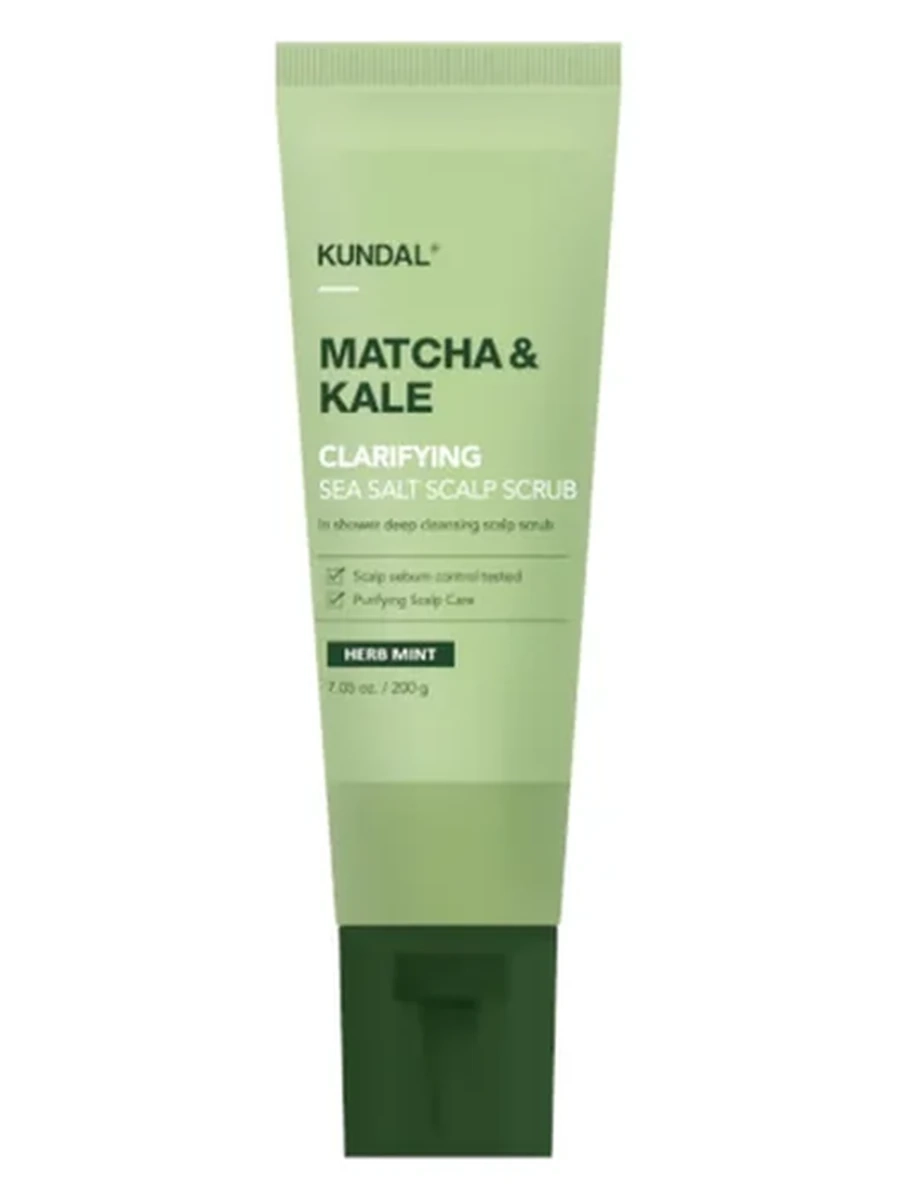 KUNDAL Matcha&Kale Clarifying Sea Salt Scalp Scrub 200g