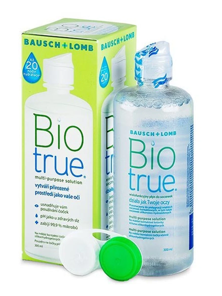 Раствор Bio True (жидкость для линз 120 мл)