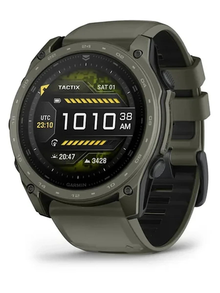 Garmin Tactix® 8 – 51 mm, AMOLED, Cerakote® Coating Includes Applied Ballistics Ultralight™ Solver and Olive Drab Cerakote® Coating