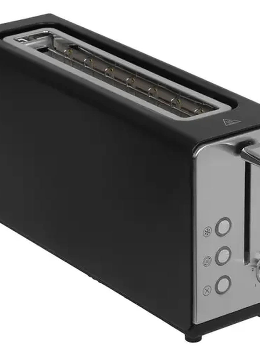 Тостер DEXP DT-M1300L Slim [1300 Вт, тостов - 2, подогрев, размораживание, черный]