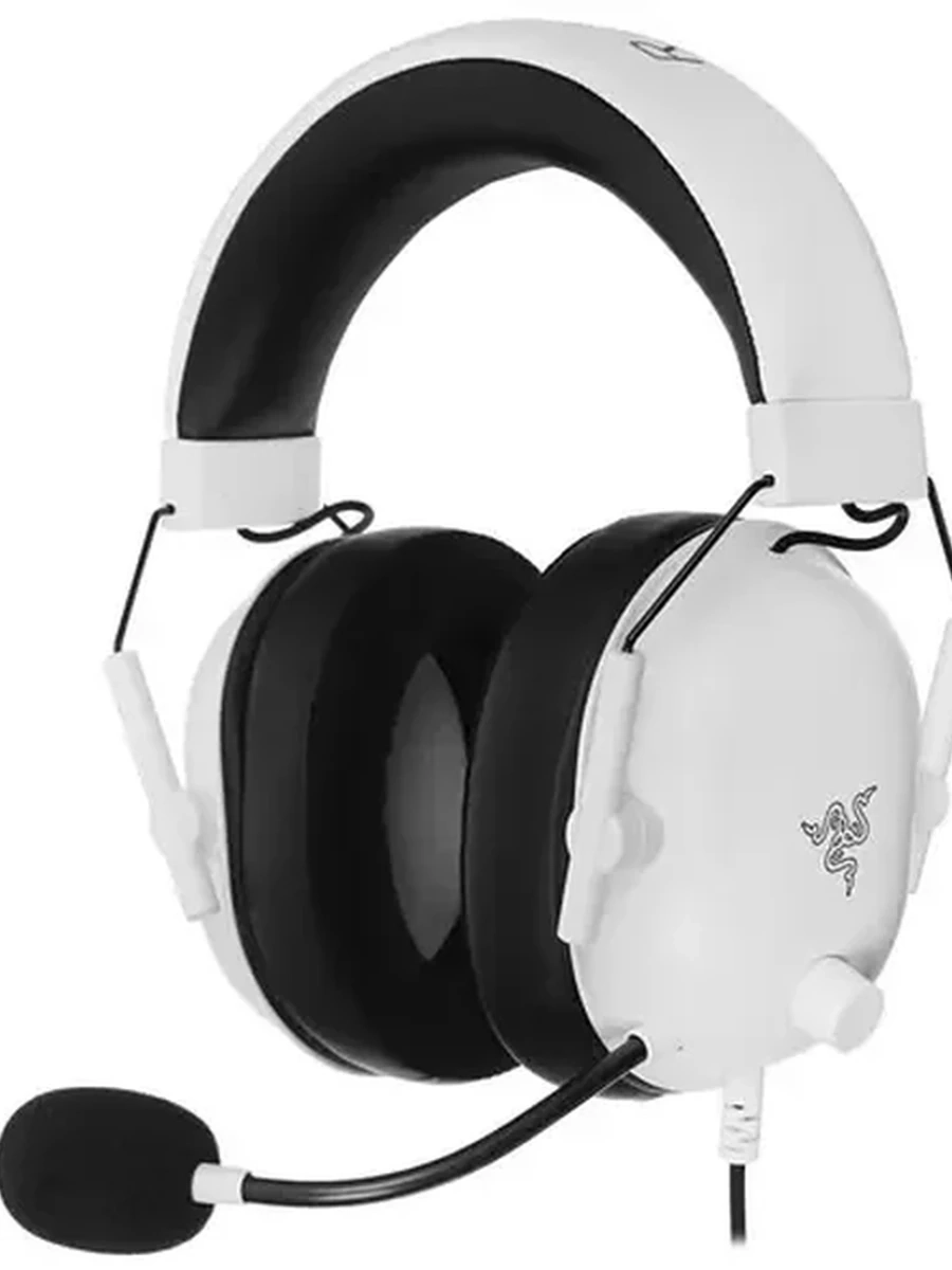 Наушники проводные Razer Blackshark V2 X White [Охватывающие, Закрытые, 12-28000 Гц, 7.1,  микр, рег.громк., 1,3 м, разъем 3,5мм]