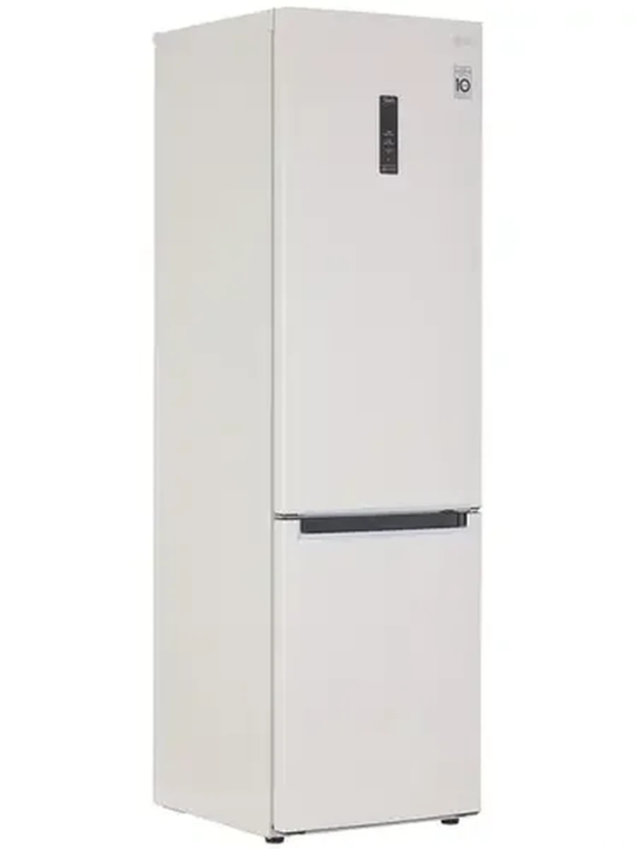 Холодильник LG GA-B509MEQM [НМК/59,5x203x67,5/384л/No Frost/Зона свежести/Инвертор/Дисплей] бежевый