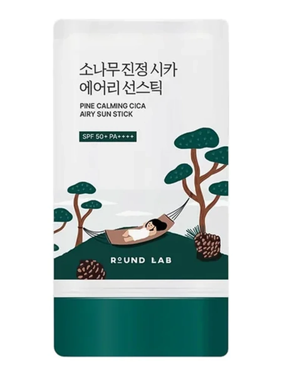 Солнцезащитный стик с экстрактом сосны  Round Lab Pine Cica Airy Sun Stick