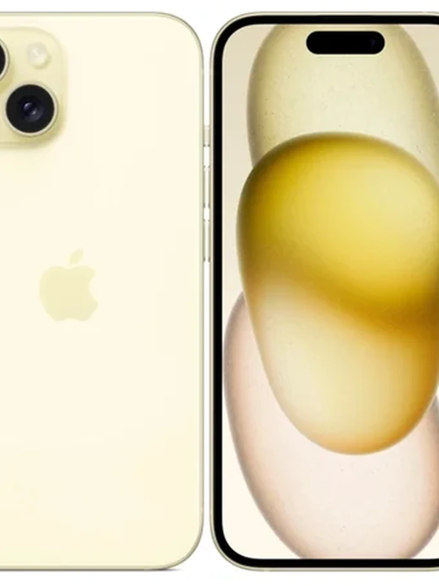 Смартфон Apple iPhone 15 128 ГБ желтый