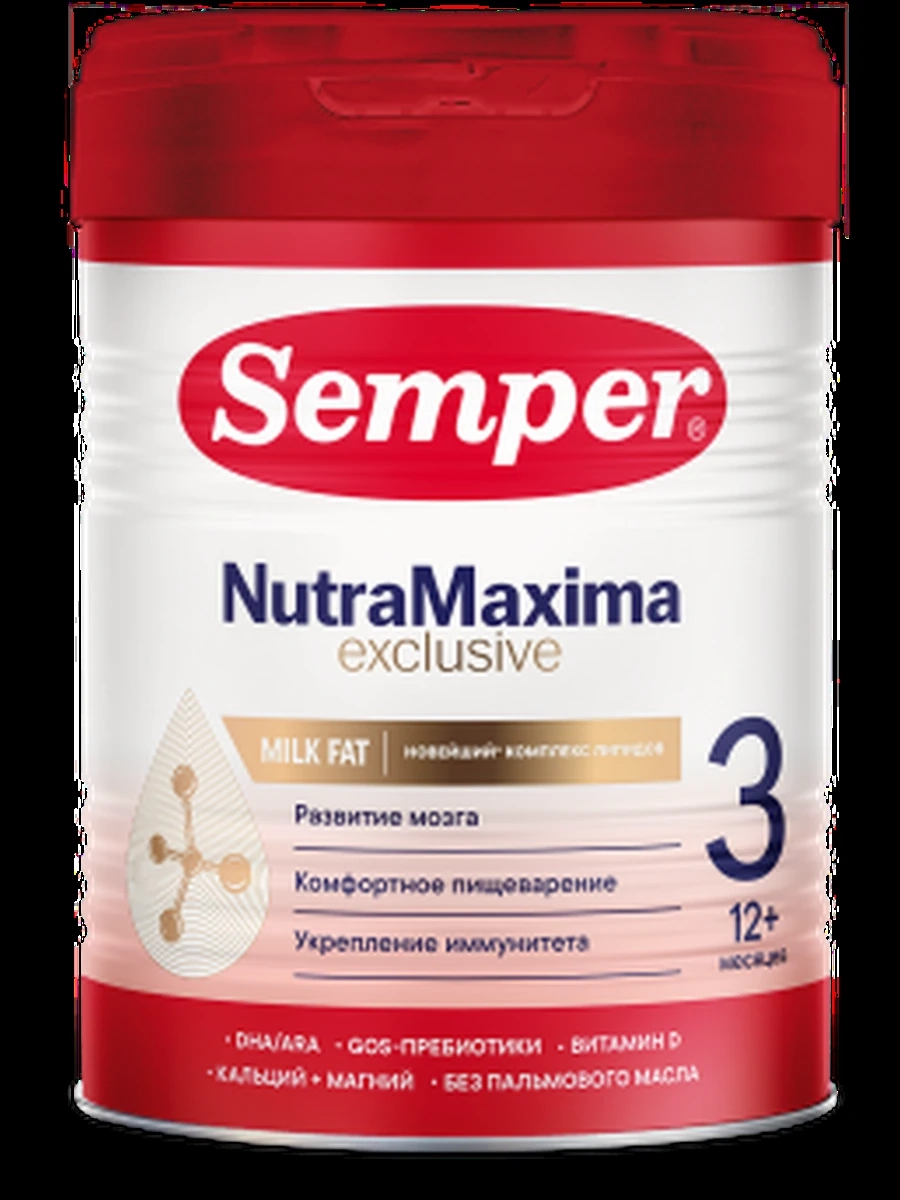 Semper мол. напиток Нутра Максима Эксклюзив 3 (800грx6)