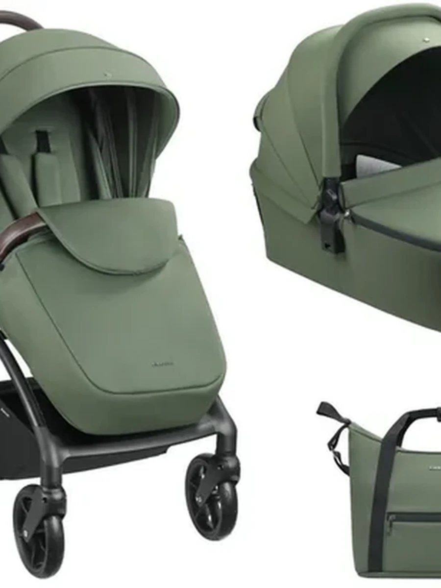 Коляска 2в1 с люлькой Kara Army Green 2025