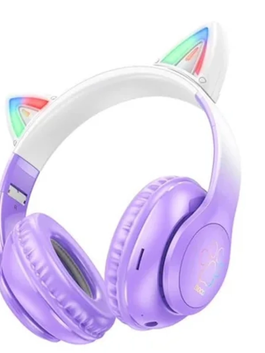 Накладные беспроводные Наушники НОСO W42 Cat ears BT headphones