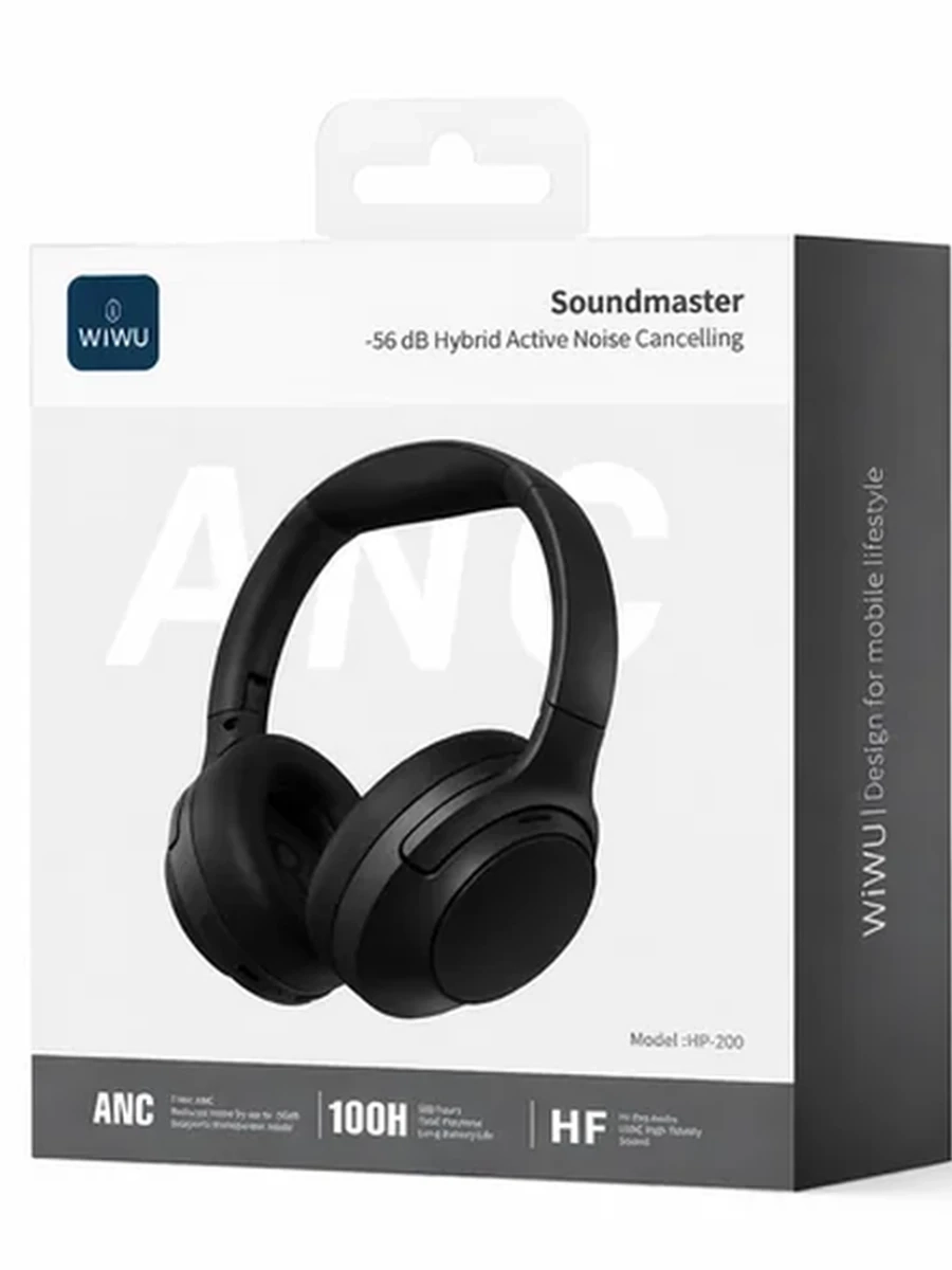 Беспроводные накладные наушники Wiwu Soundmaster Headset HP-200