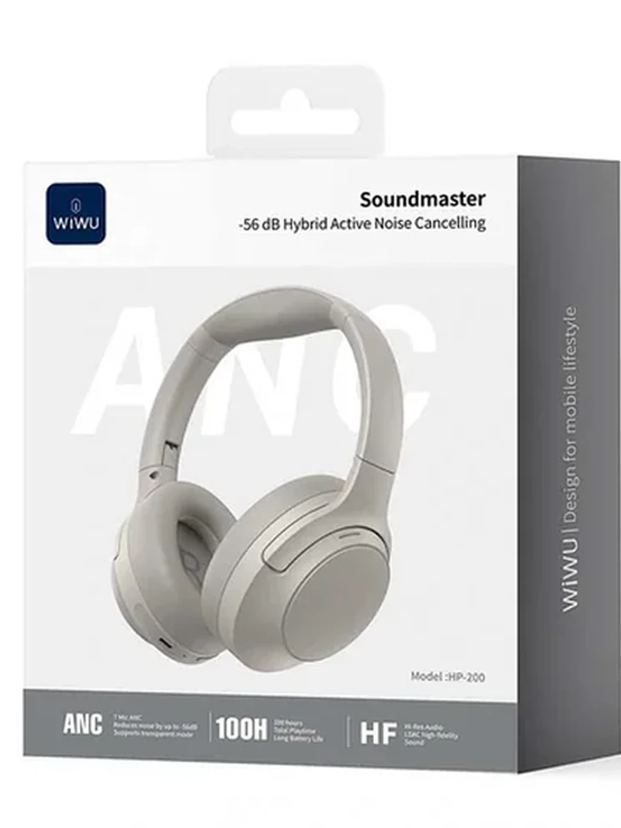 Беспроводные накладные наушники Wiwu Soundmaster Headset HP-200