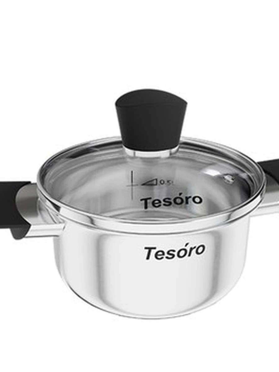 Кастрюля Нева металл 1л. Tesoro Siena KC410