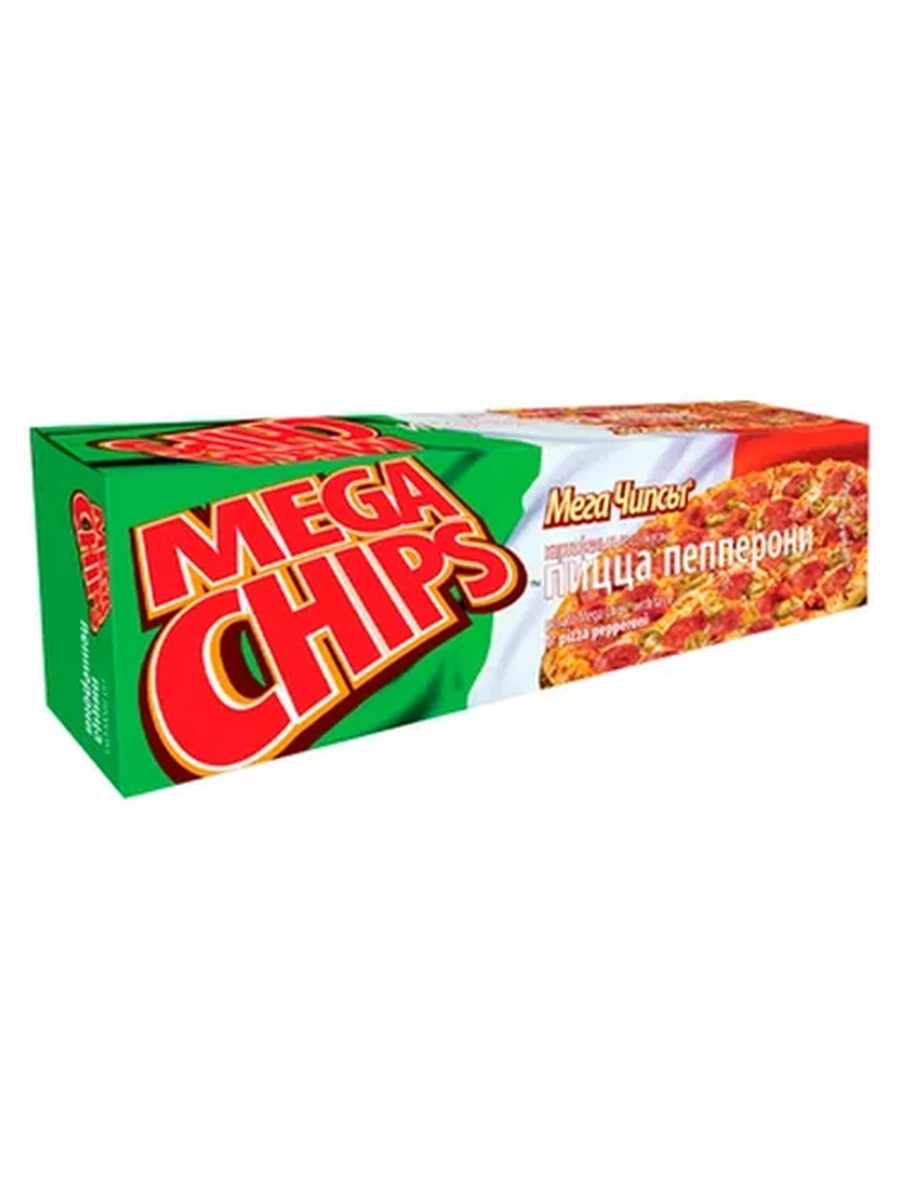 ЧИПСЫ MEGACHIPS СО ВКУСОМ ПИЦЦЫ ПЕППЕРОНИ 100ГР