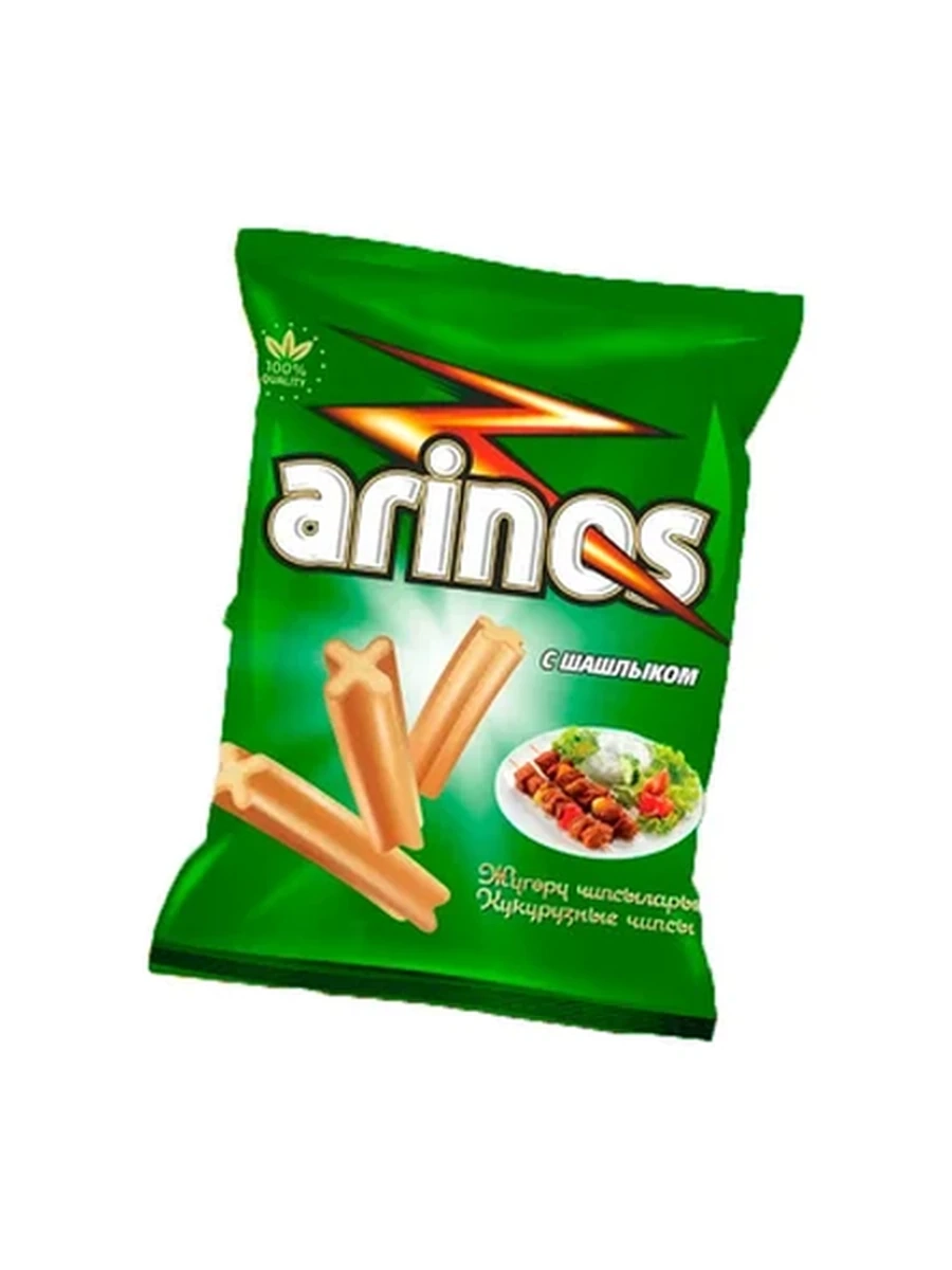 ЧИПСЫ КУКУРУЗНЫЕ ARINOS СО ВКУСОМ ШАШЛЫКА 40ГР