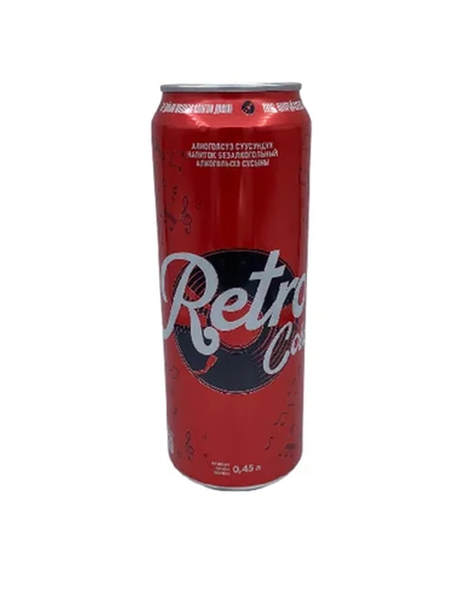 НАПИТОК RETRO COLA Б/А ГАЗ. 450МЛ Ж/Б