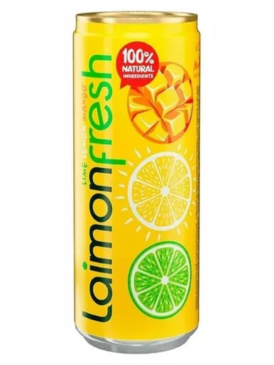 НАПИТОК ГАЗИРОВАННЫЙ LAIMON FRESH МАНГО 0,33Л