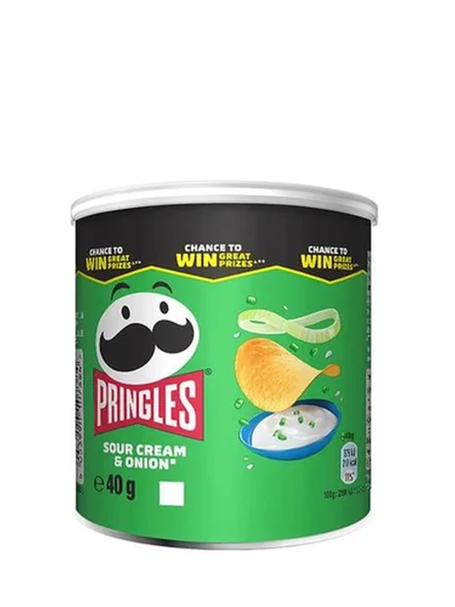 ЧИПСЫ PRINGLES СМЕТАНА И ЛУК 40ГР