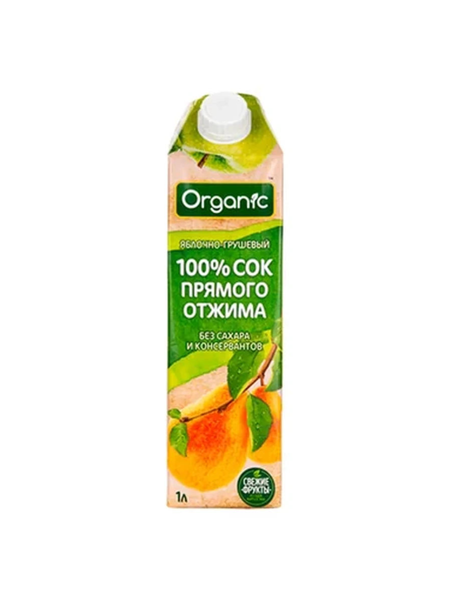 Сок Organic яблоко-груша 1л