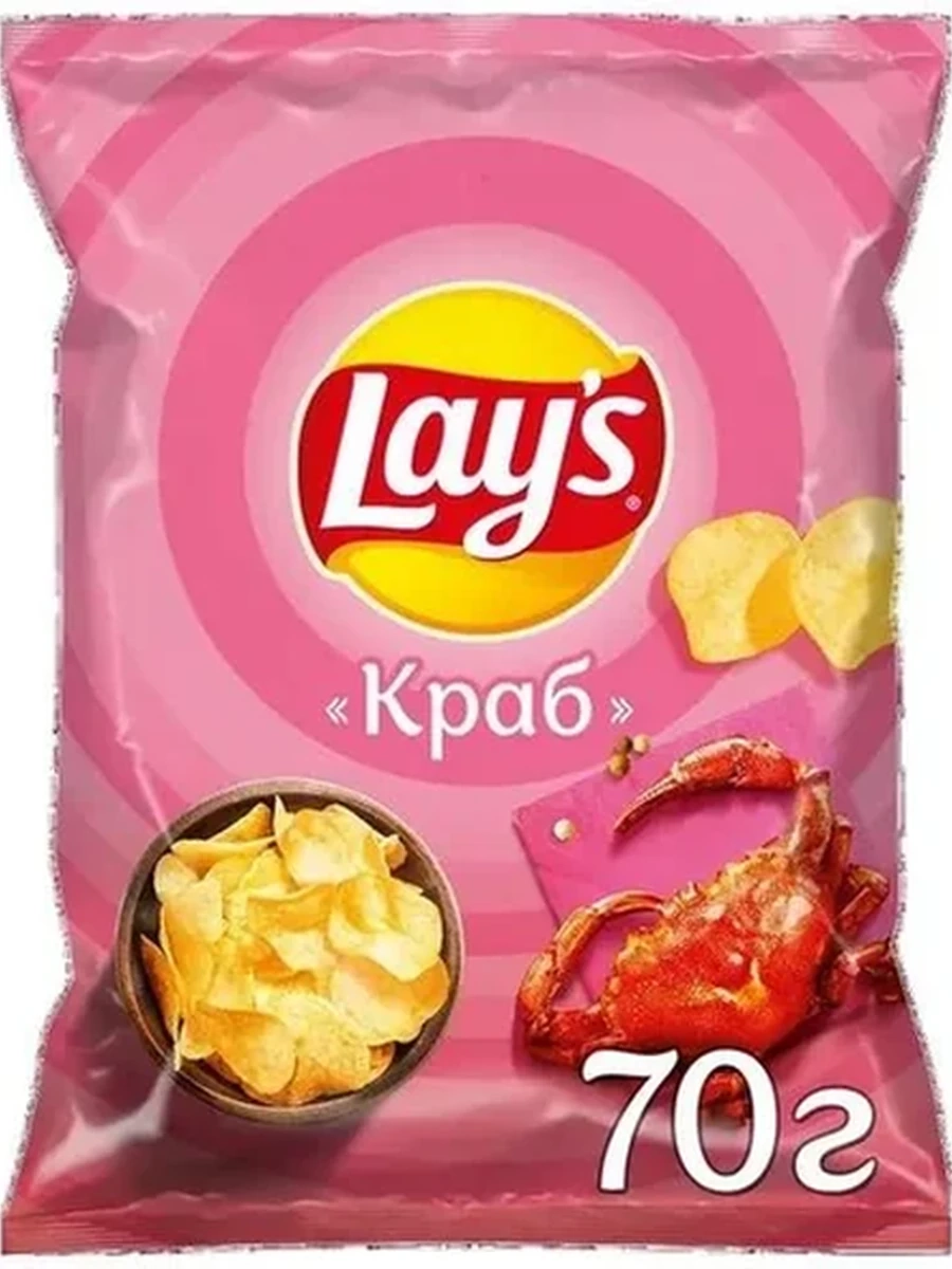 Чипсы Lay's краб 70гр