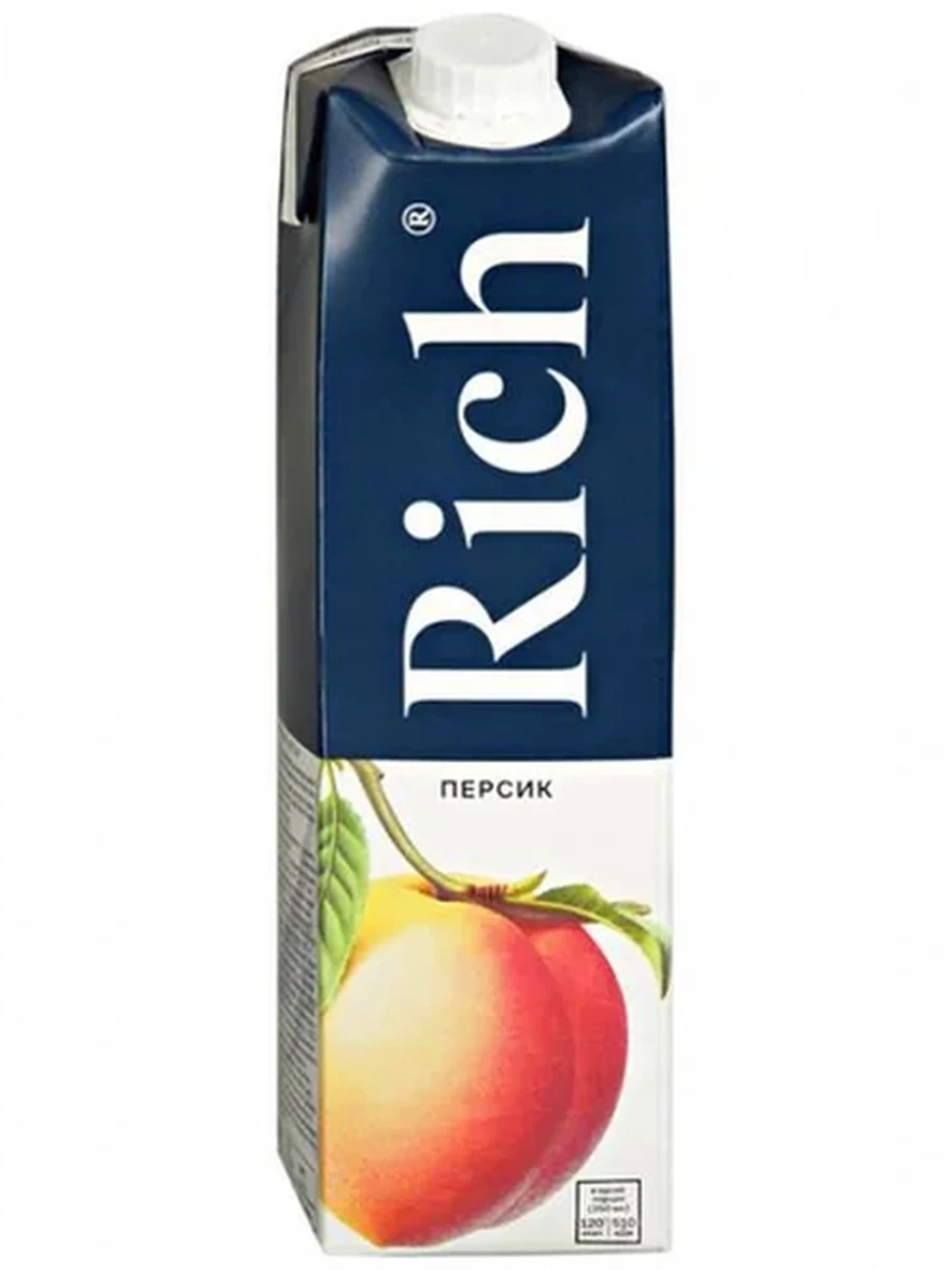 Сок Rich персик 1л