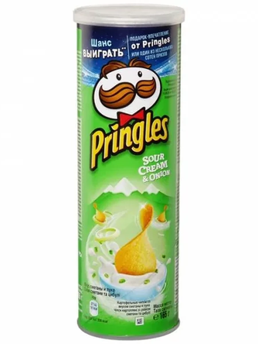 Чипсы Pringles сметана/лук 165гр