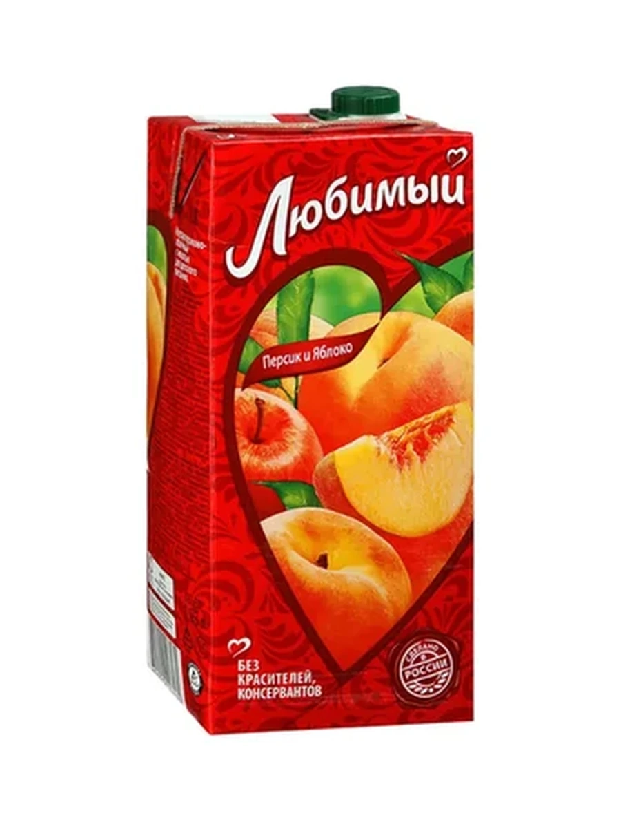 НЕКТАР ЛЮБИМЫЙ ЯБЛОКО-ПЕРСИК КР Т/ПАК 0,95Л
