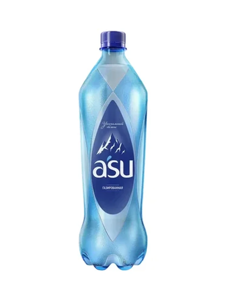 ВОДА А'SU ГАЗИРОВАННАЯ ПЭТ 1Л