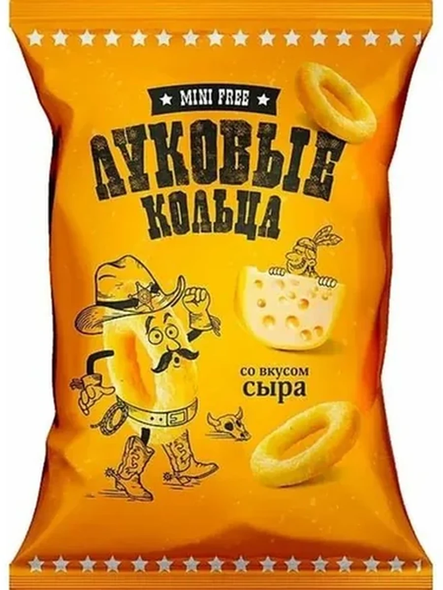 Кольца луковые Mini Free сыр 45гр