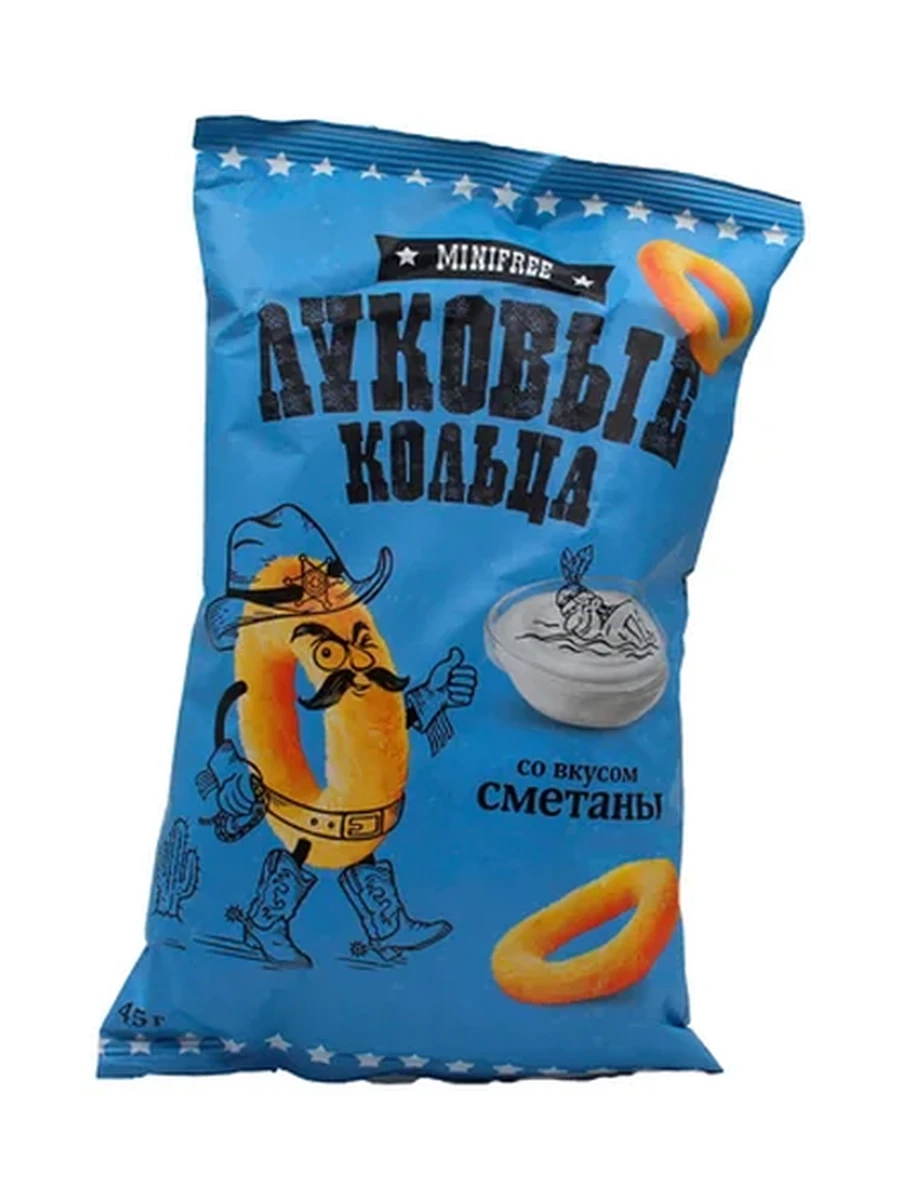 Кольца луковые Mini Free сметана 45гр