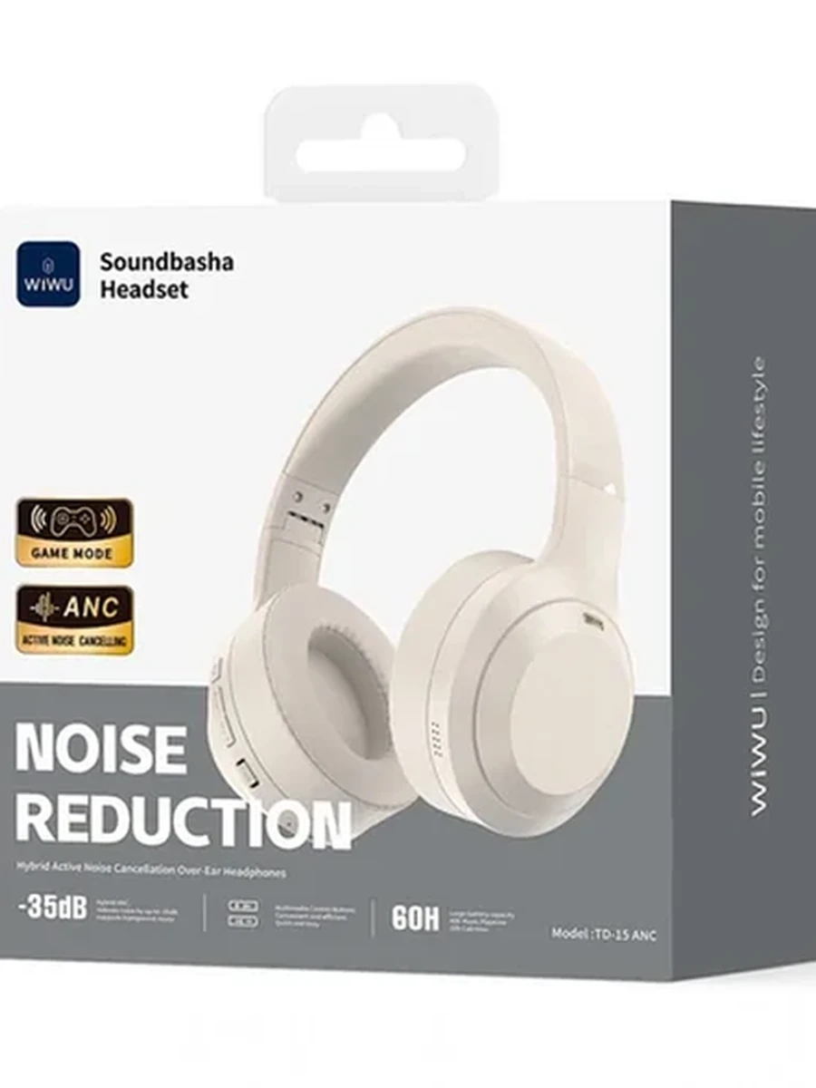 Беспроводные наушники WIWU Soundbasha Headset TD-15 ANC