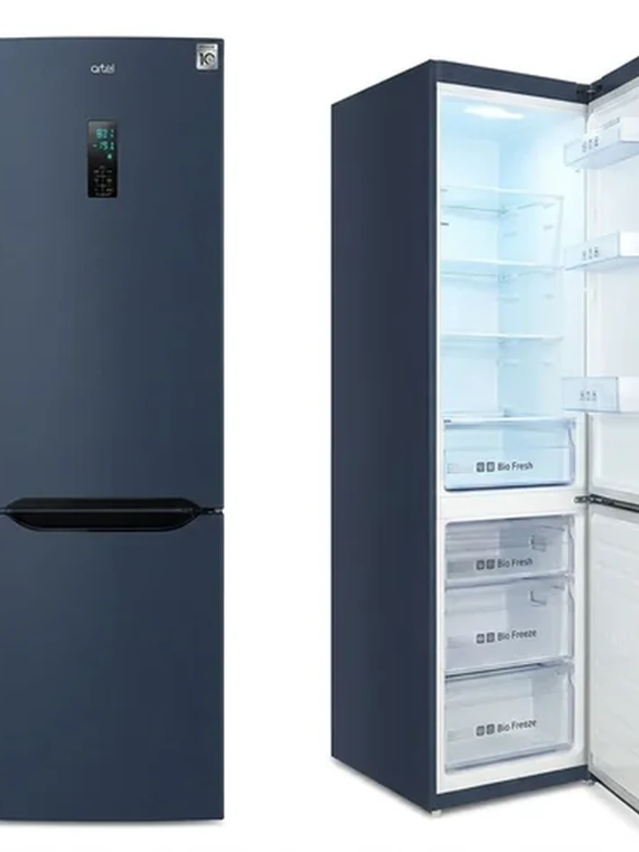 Холодильник Artel HD430RWENE No Frost - Inverter Синий Космос