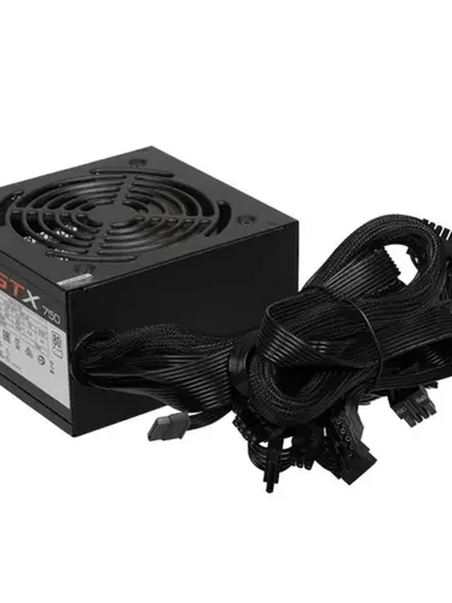 БП Cougar STX 750W V2 (80+ Standard, ATX 2.4, 120mm Fan, APFC, 24+4+4, 8xSATA, 4xPCI-E) [CGR ST-750]