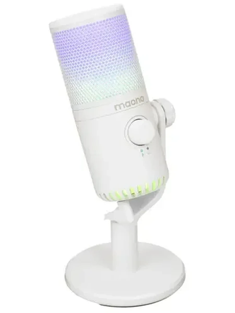 Микрофон MAONO DM30 RGB белый [Кардиоидный, настольный]