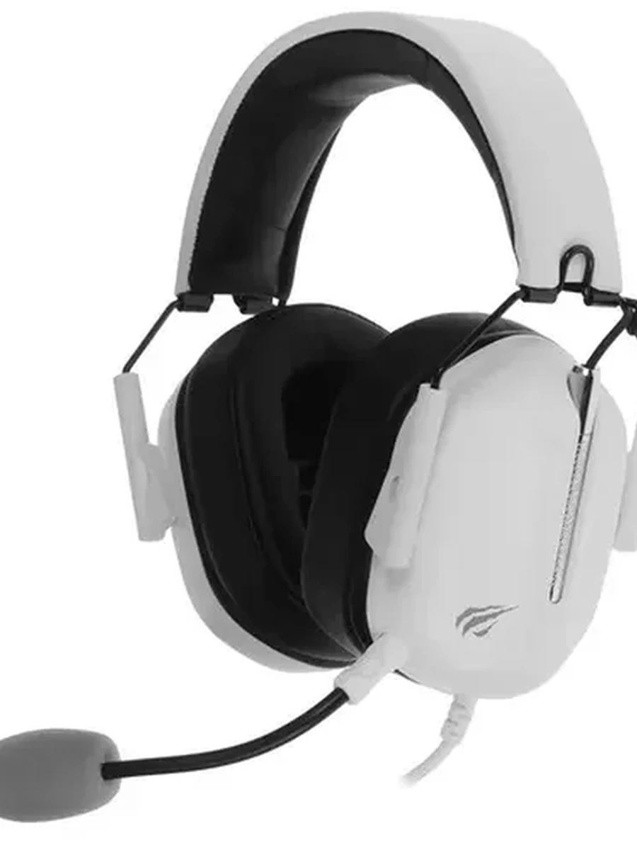 Проводные наушники Havit H2033d [охватывающие, закрытые, 20 Гц - 20000 Гц, микр., кабель - 2.2 м, белый/черный]