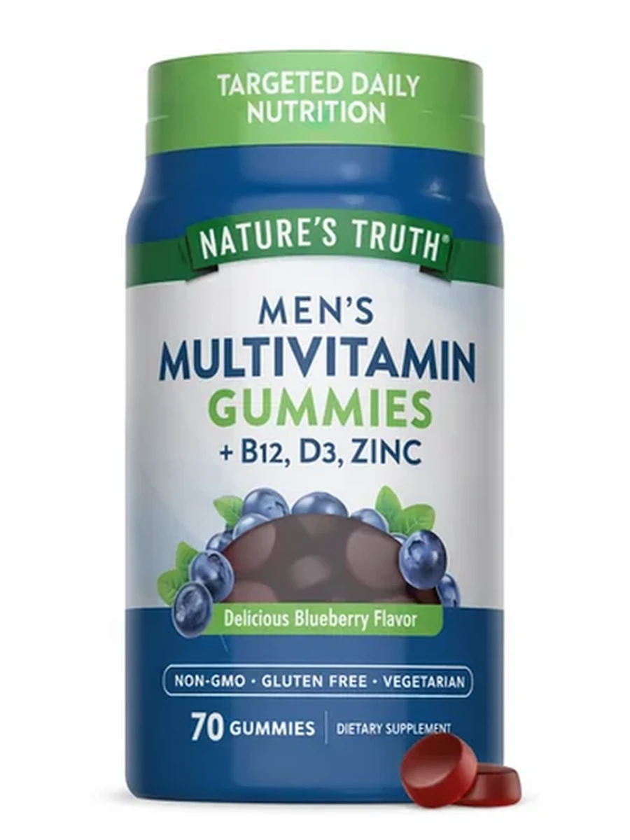 Мультивитамины мужские в мармеладках Nature’s Truth 70 шт.