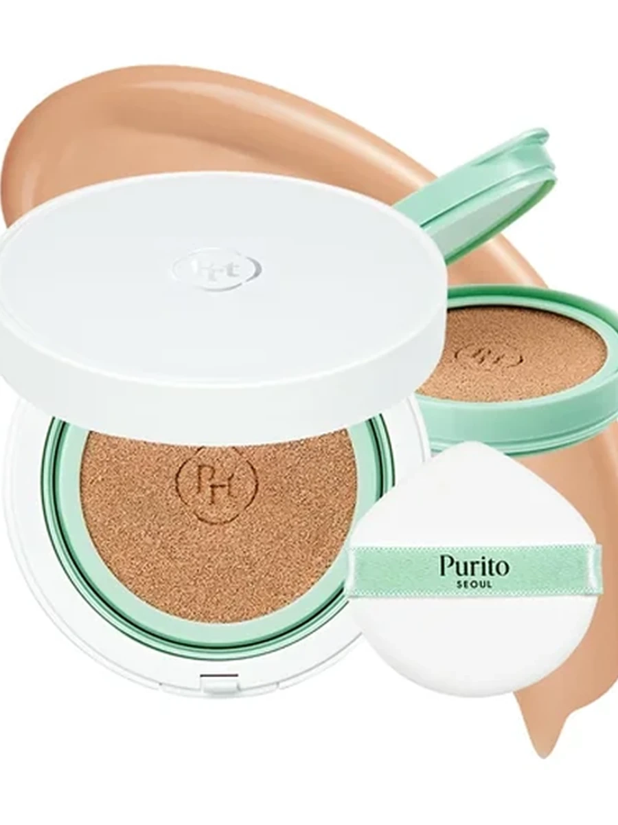 Кушон с центеллой для лица Purito Wonder releaf centella bb cushion 23 natural beige