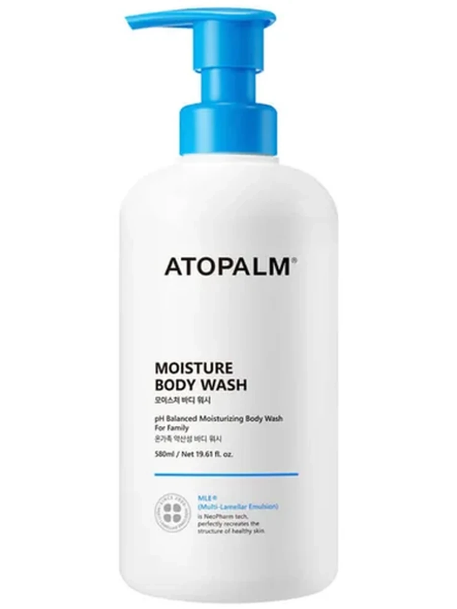 Слабокислотный ламеллярный гель для душа Atopalm Moisture Body Wash 580ml