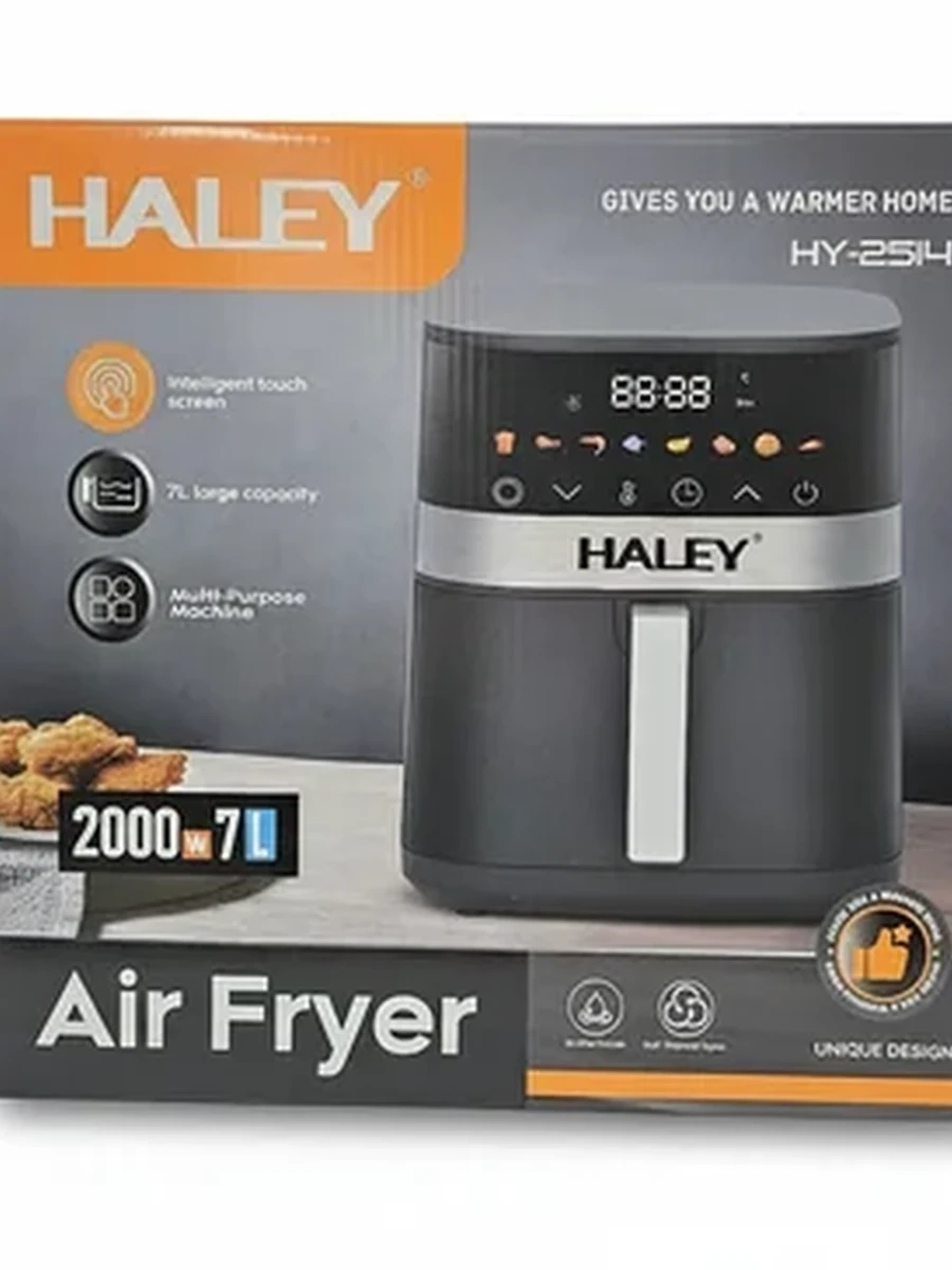 Аэрофритюрница электрическая HALEY HY-2514 с чашей 7 л и сенсорным управлением