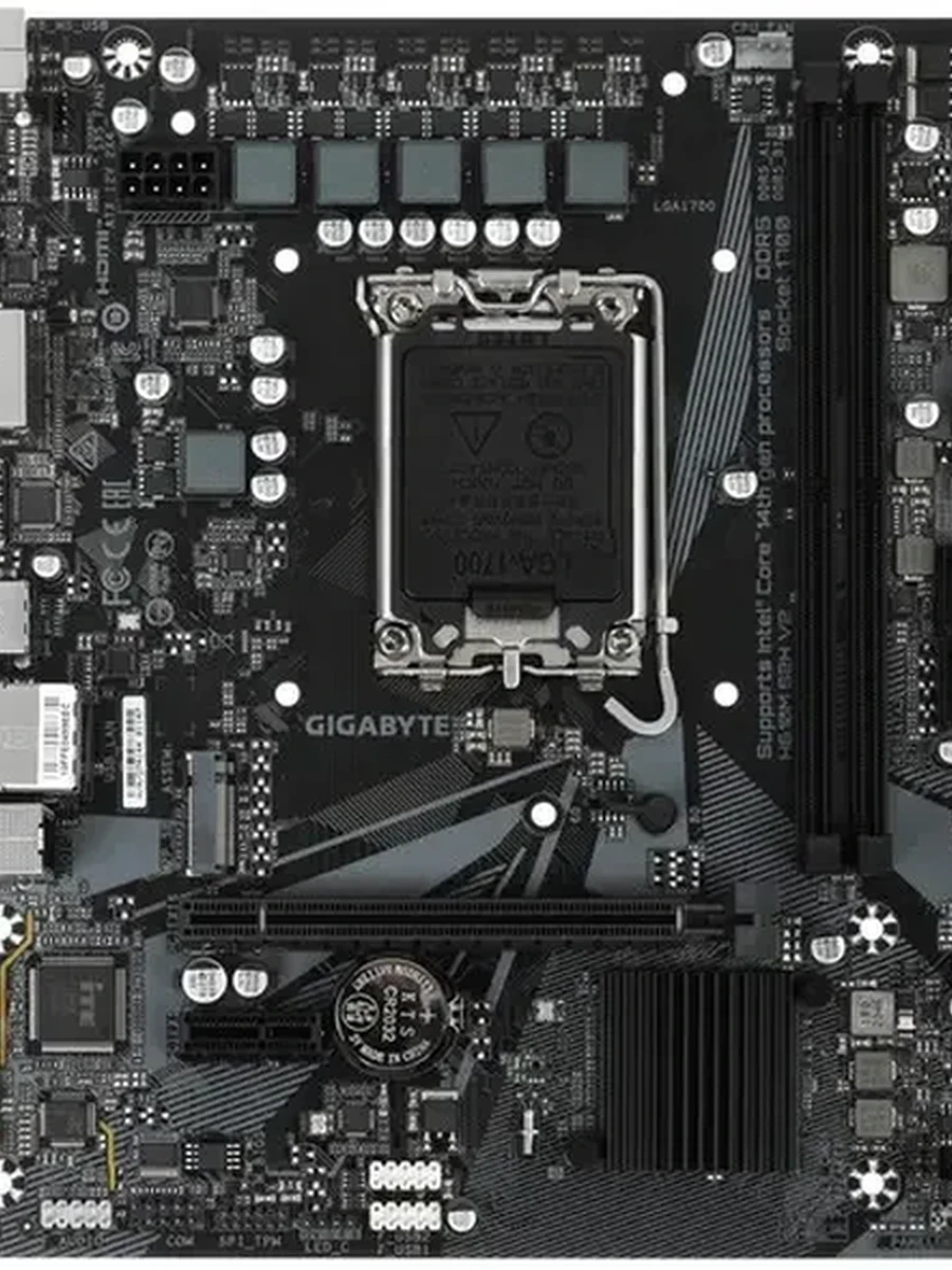Плата Gigabyte LGA1700 H610 H610M S2H V2 2xDDR5 PCI-Ex16 DP/HDMI/DSub SATA3 M2 USB3.2 Gen1 mATX