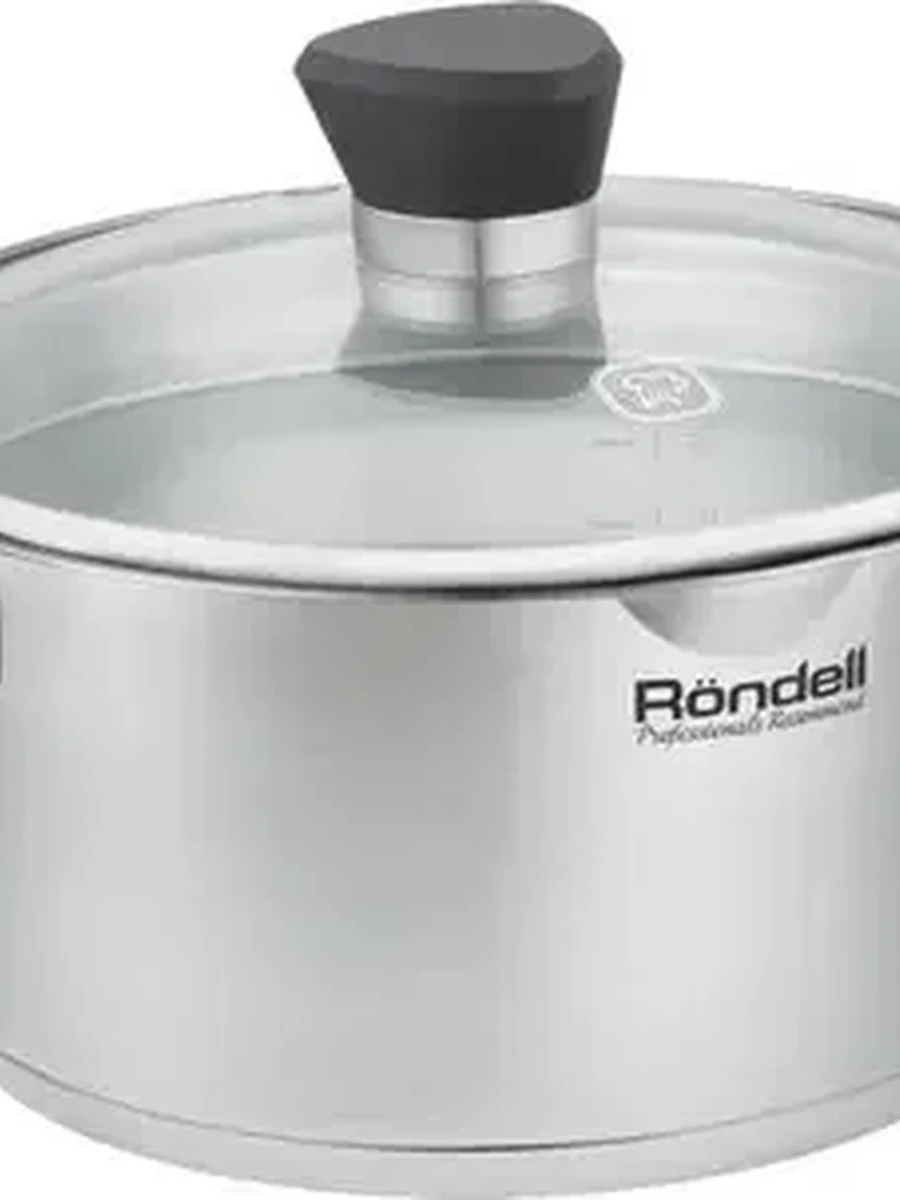 Кастрюля Rondell Strike Grey Ultra RDS-1949 [4.8 л, нержавеющая сталь, диаметр - 24 см, индукция, серый, серебристый]