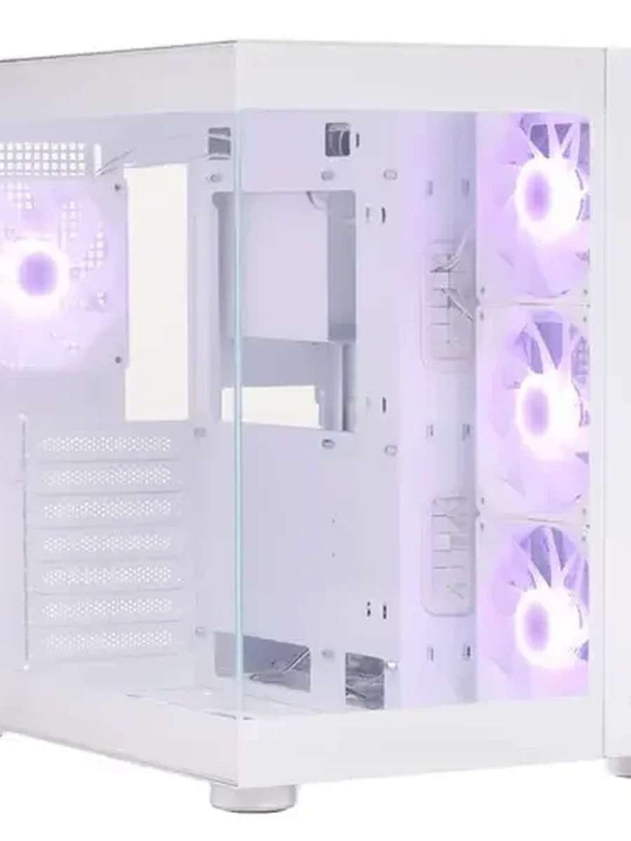 Корпус Cougar FV150 RGB White Mid-tower, White, 4x120mm ARGB fan, 2xUSB 3.0, Type-C, no PSU