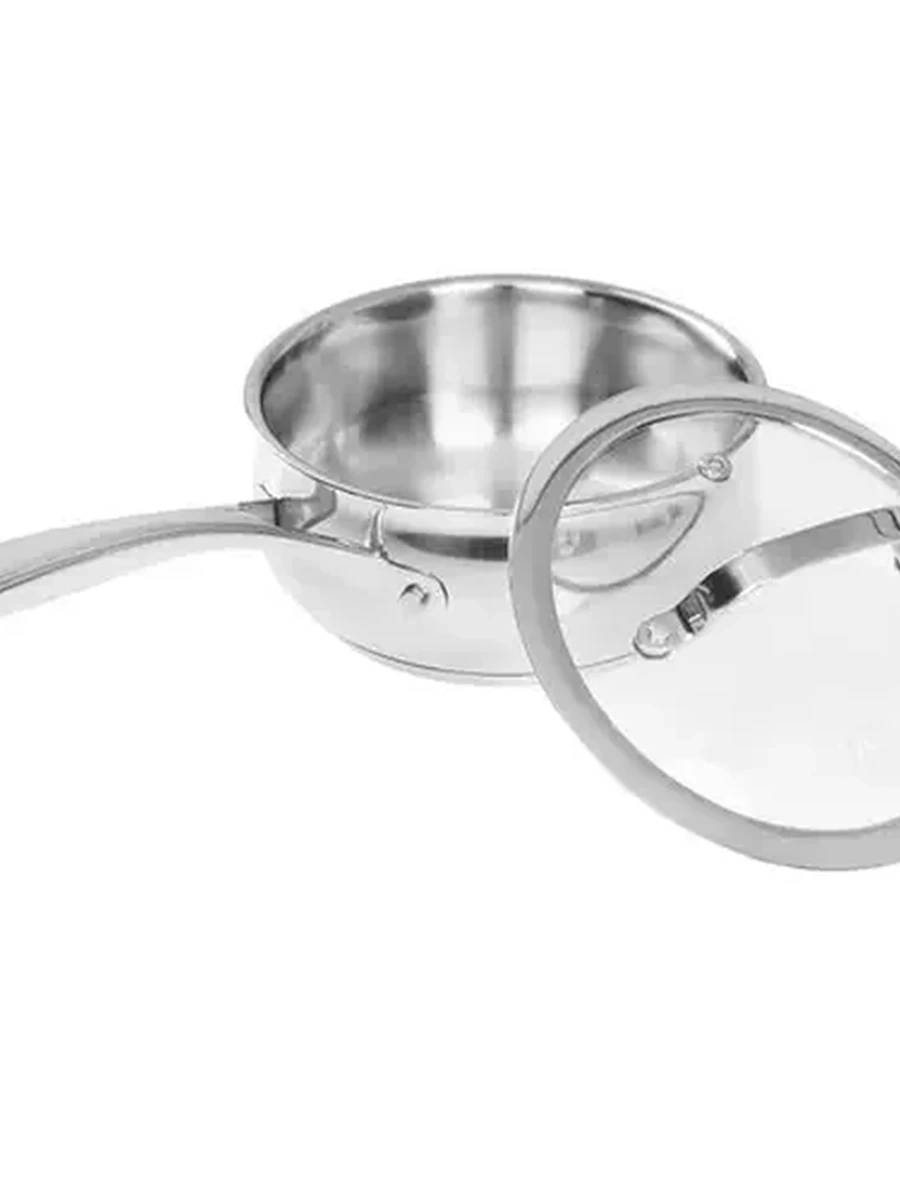 Ковш Rondell Calypso RDS-1670 [1.5 л, диаметр - 16 см, покрытие - без покрытия, с крышкой, серебристый]