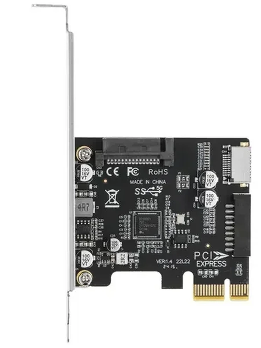 Контроллер Espada PCIeU3TE [интерфейсы: PCI-E x1, разъемы: