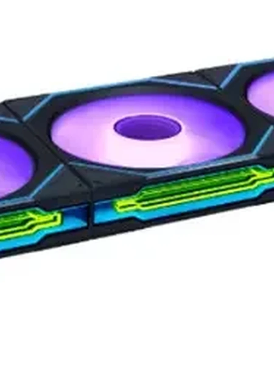 Вентилятор LIAN LI UNI FAN SL-INF WIRELESS 120-3 REVERSE BLACK (120x124x28 mm., 200~2300RPM, 66CFM, 31dB, ARGB)
